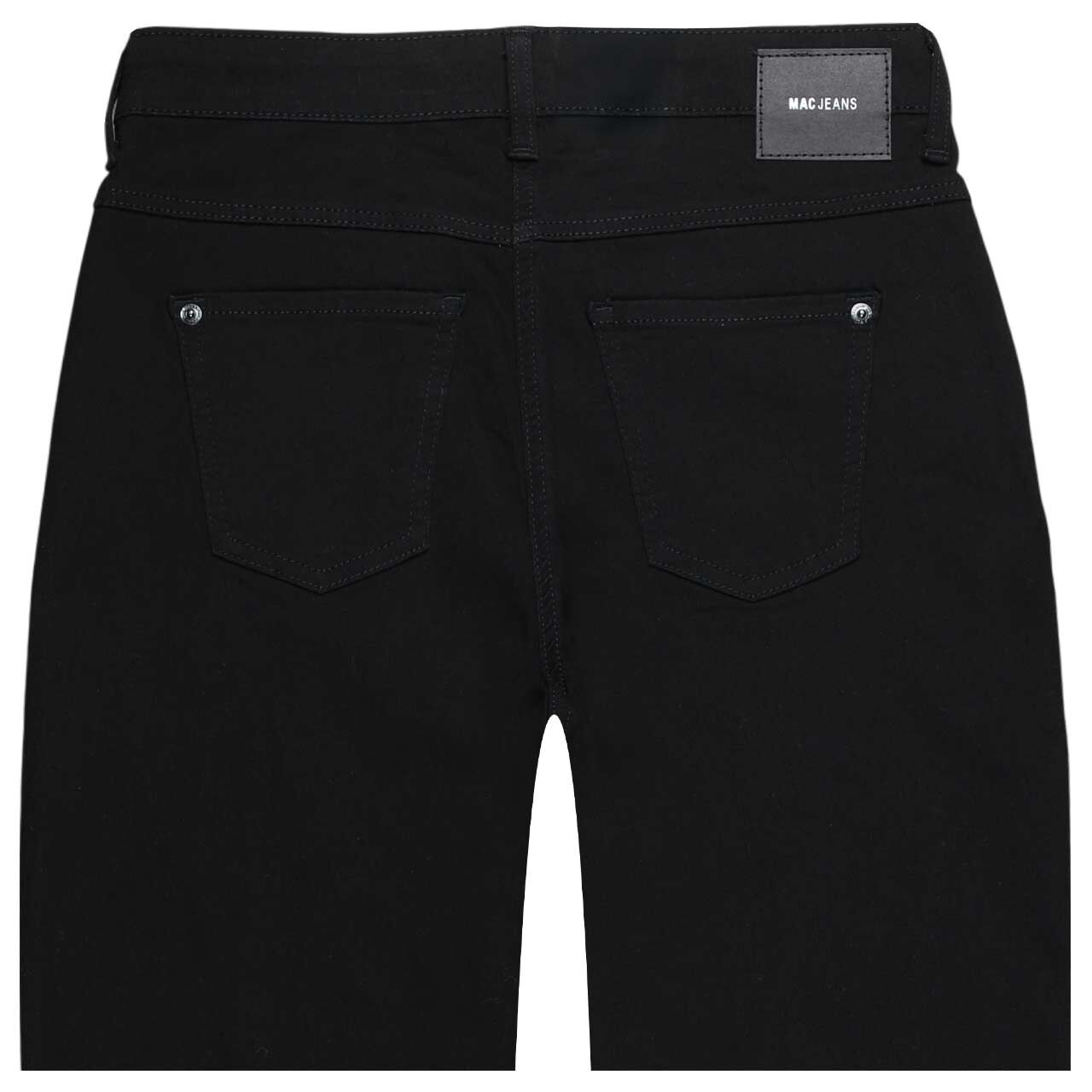 Damenjeans Dream Wide von MAC in Schwarz angewaschen, detaillierte Rückansicht