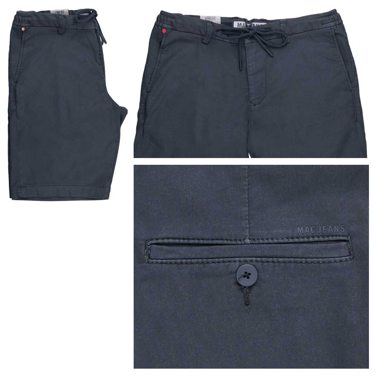 MAC Jogn Short Baumwoll Bermuda midnight blue