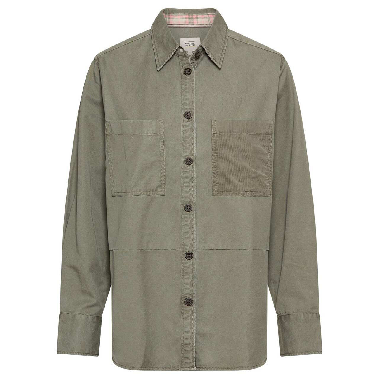 Camel active Damen Langarm Bluse shadow khaki