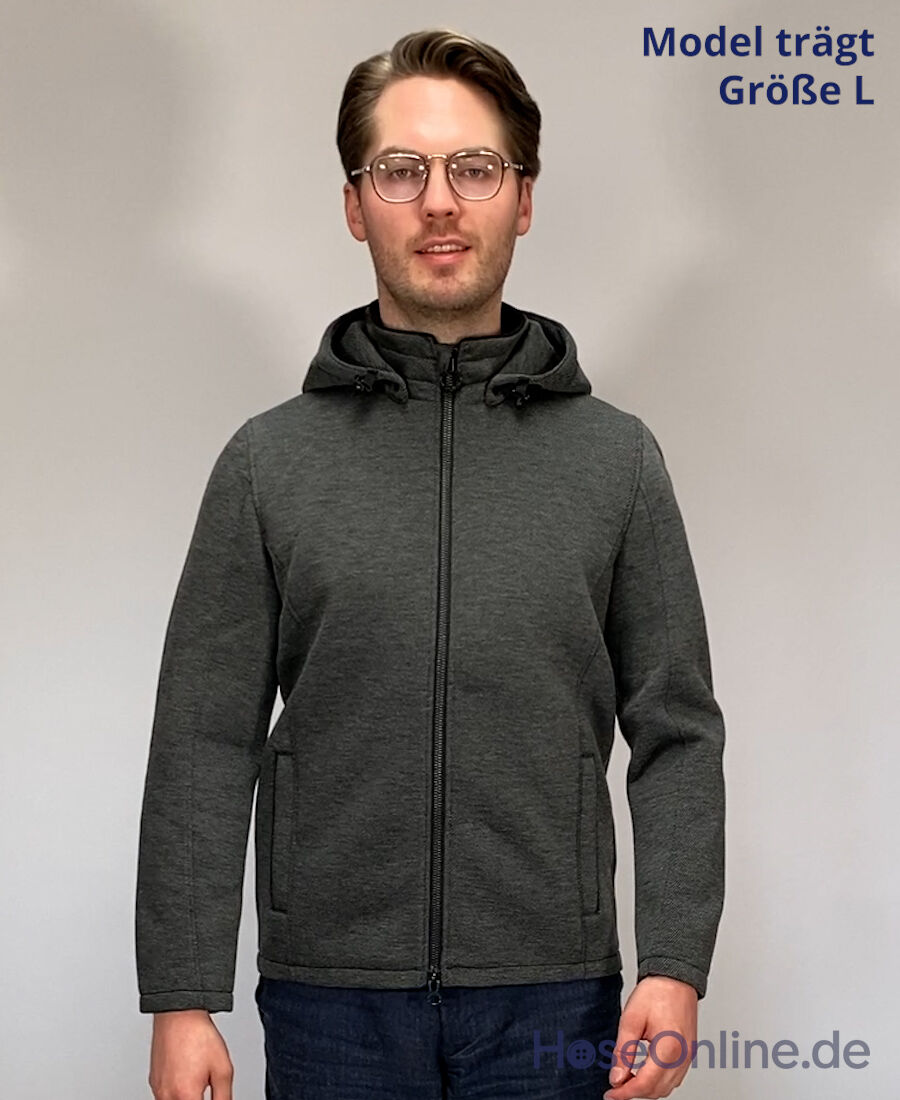 Wellensteyn Sarasota Men Herren Jacke darkgreymelange/black