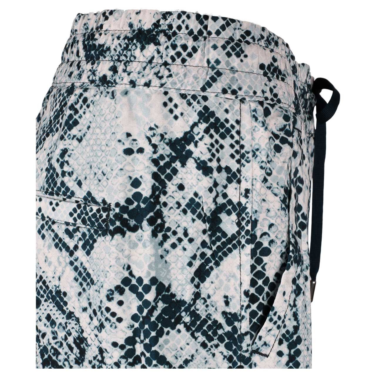 Damen 7/8 Hose Emee Wide Leg von Street One in Blau mit Print, Detailansicht von der Seite