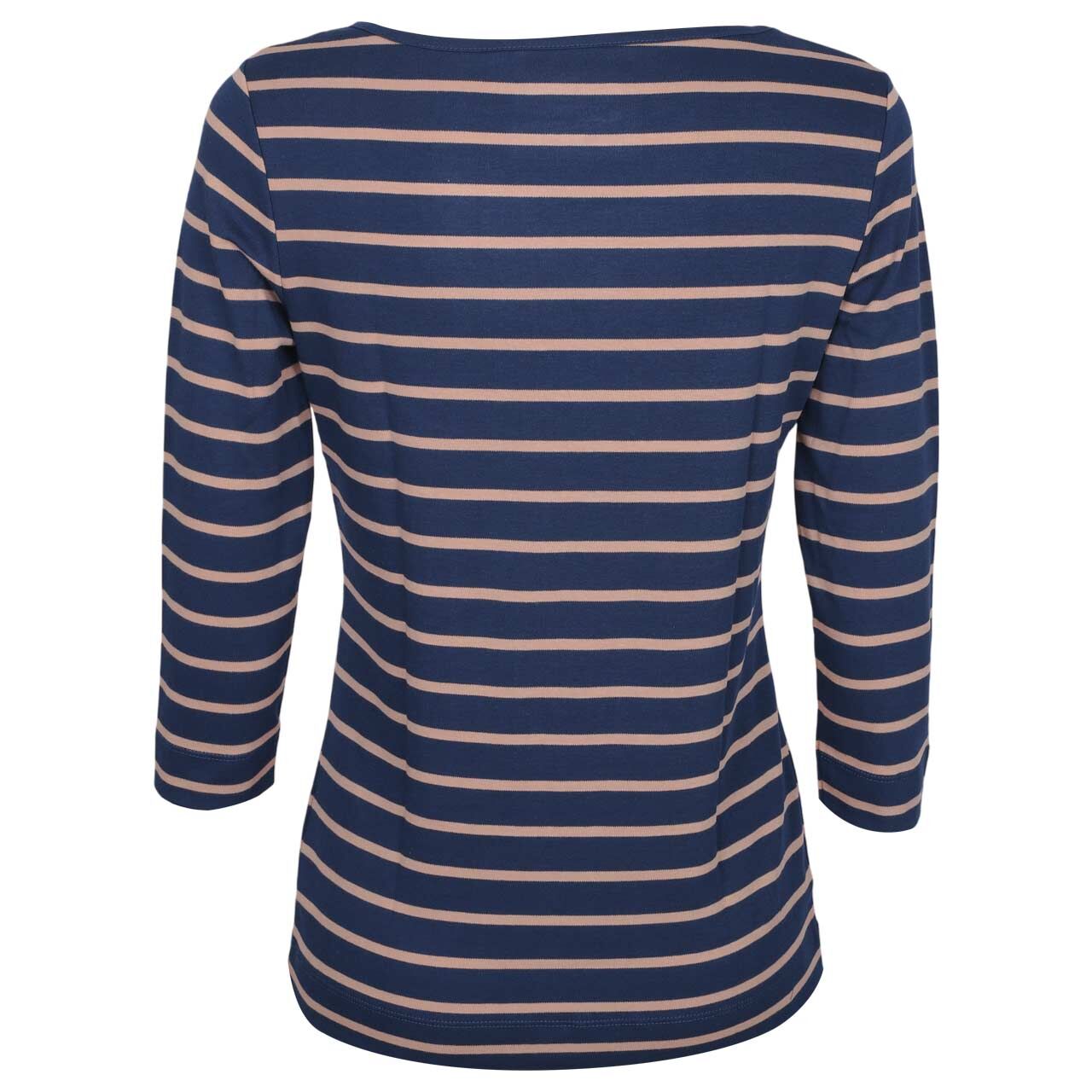 Damen 3/4 Arm Shirt von Munich Freedom in Blau-Hellbraun, Rückansicht