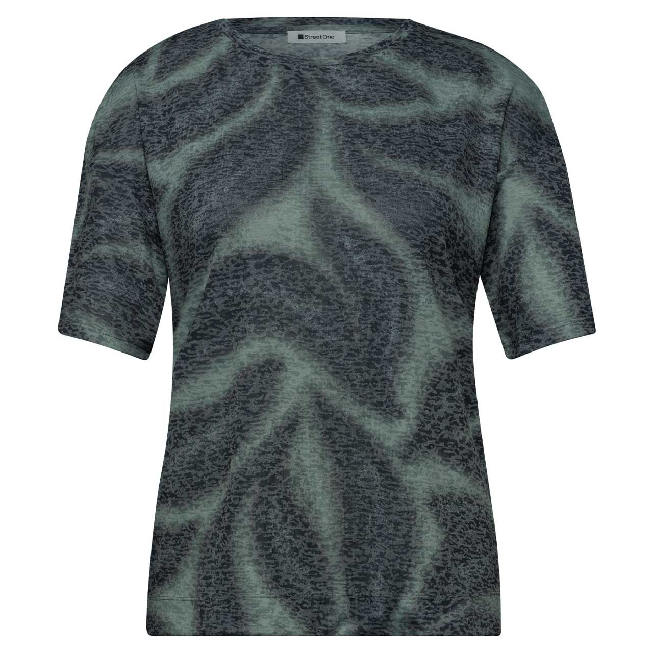 Street One Damen T-Shirt Burn Dessin deep bound green