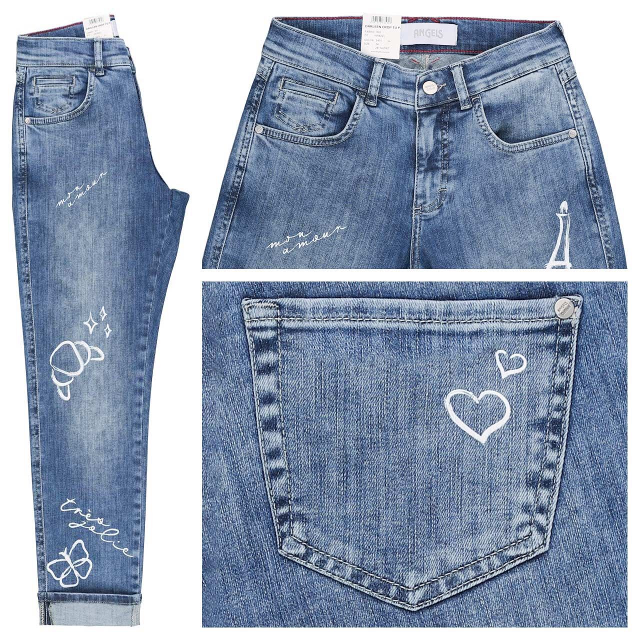 Angels Darleen Crop TU Ankle Jeans light blue random used paris Angels Darleen Crop TU Ankle Jeans light blue random used paris