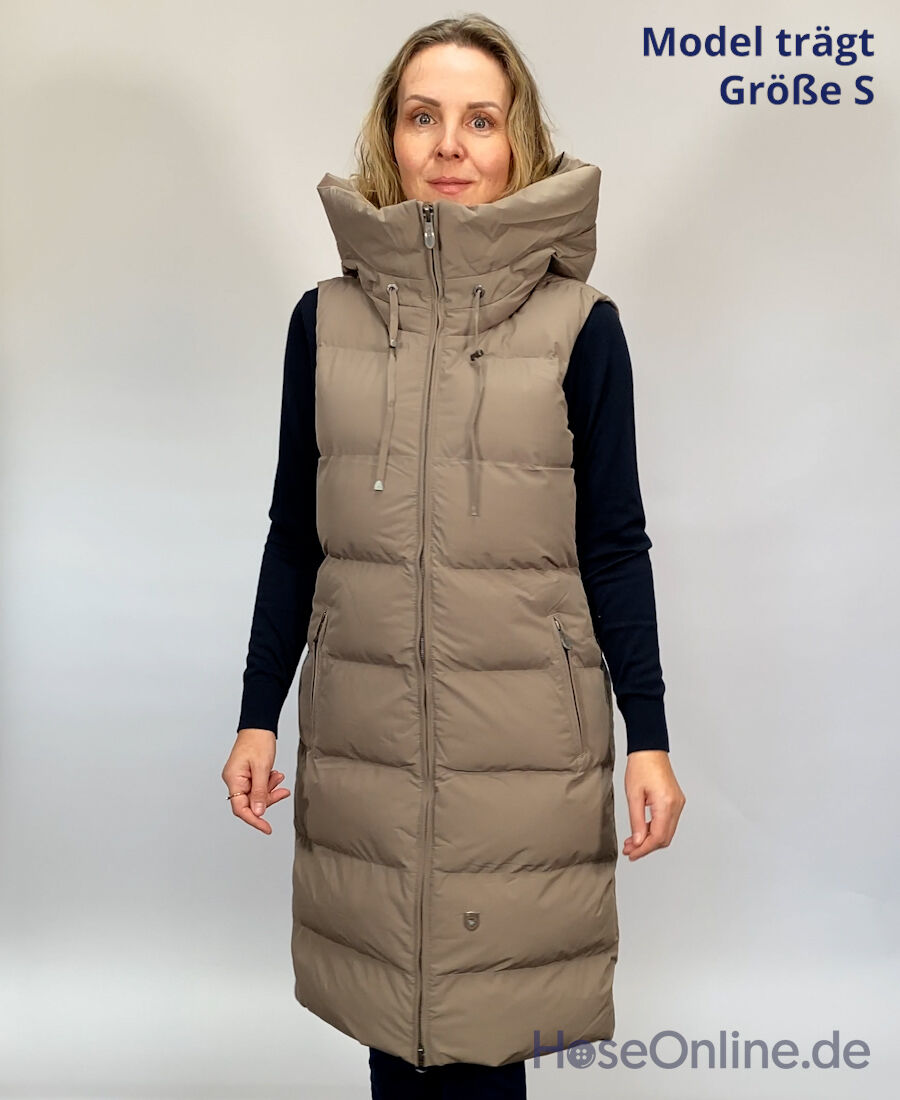 Wellensteyn Goldmine Long Vest Damen Weste darksand