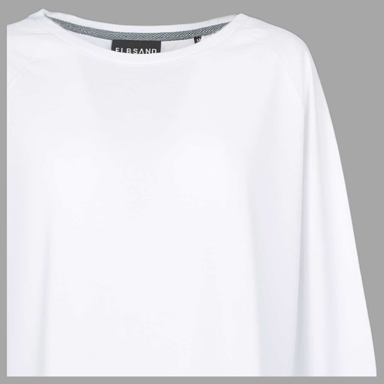 Damen Langarm Shirt Tinna in Weiß mit Print, detaillierte Vorderansicht