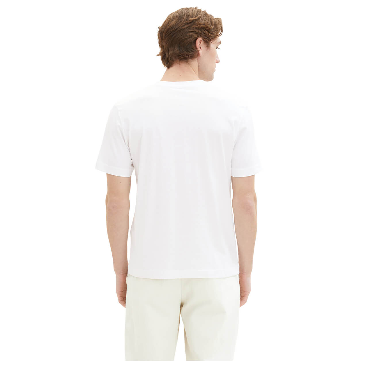Tom Tailor Herren T-Shirts smart white