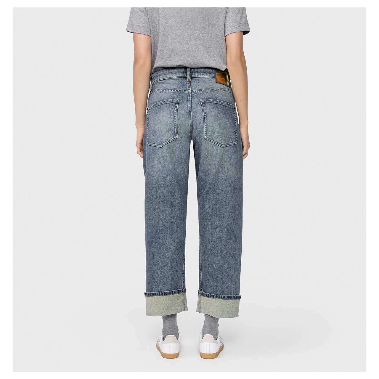 MAC Baggy Ankle Jeans blueish green tinted