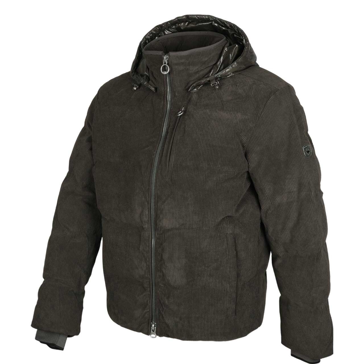 Herren Cord Jacke Boxton von Wellensteyn in Dunkelgrün, Seitenansicht