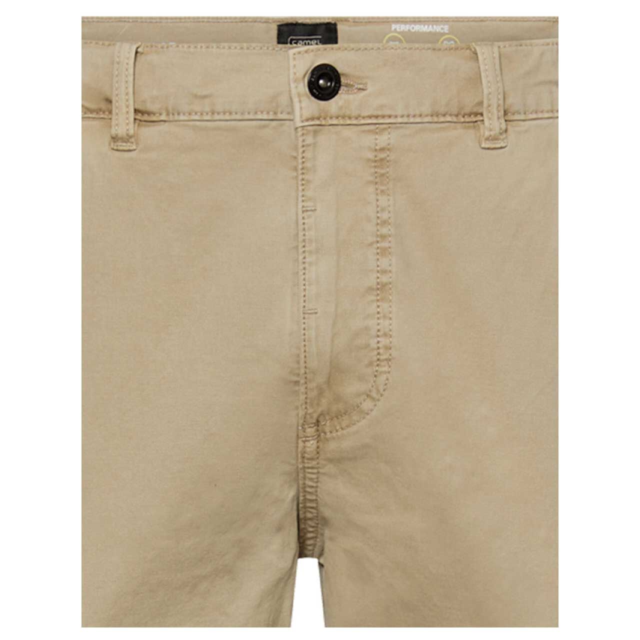 Herren Baumwollhose Houston von Camel active in Hellbeige, detaillierte Vorderansicht
