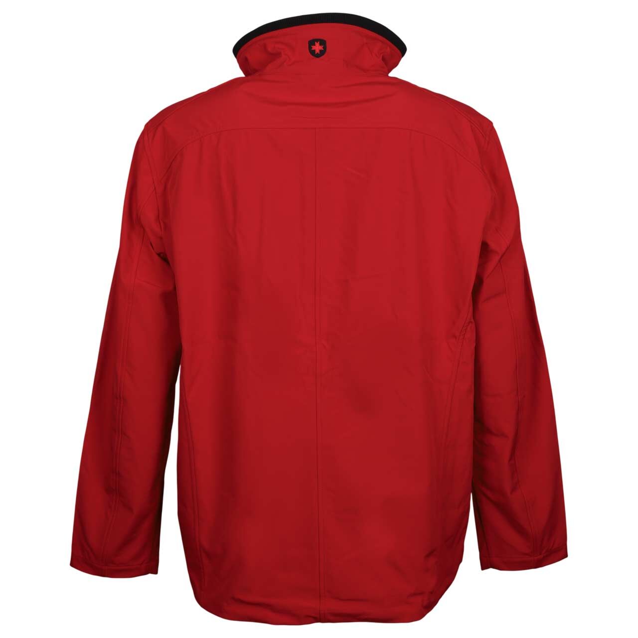 Herren Softshell Jacke Alpinus mit der Modellnummer ALUS-268 von Wellensteyn in Rot, Rückansicht