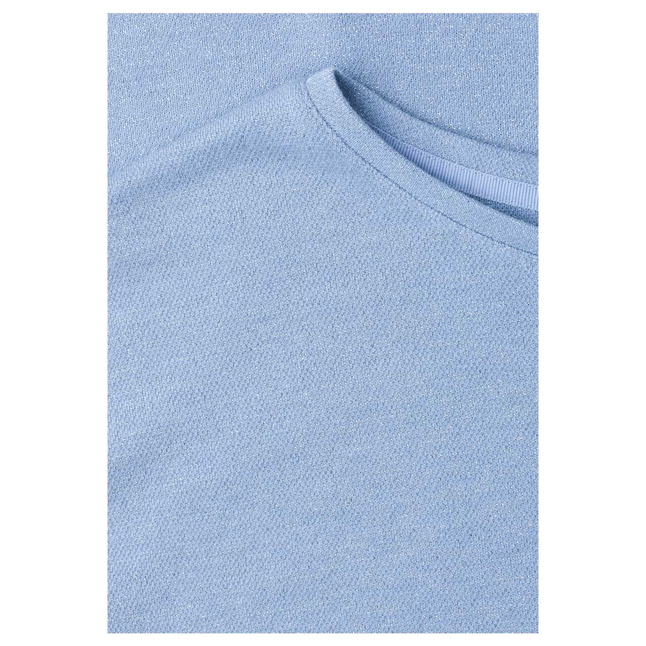 Street One Damen T-Shirt Crista shiny cashmere blue