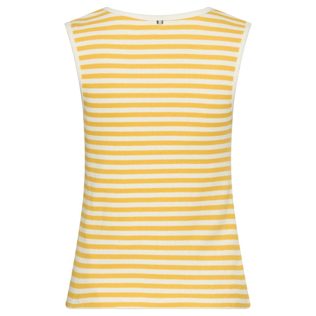 Damen Top von Camel active in Gelb gestreift, Rückansicht