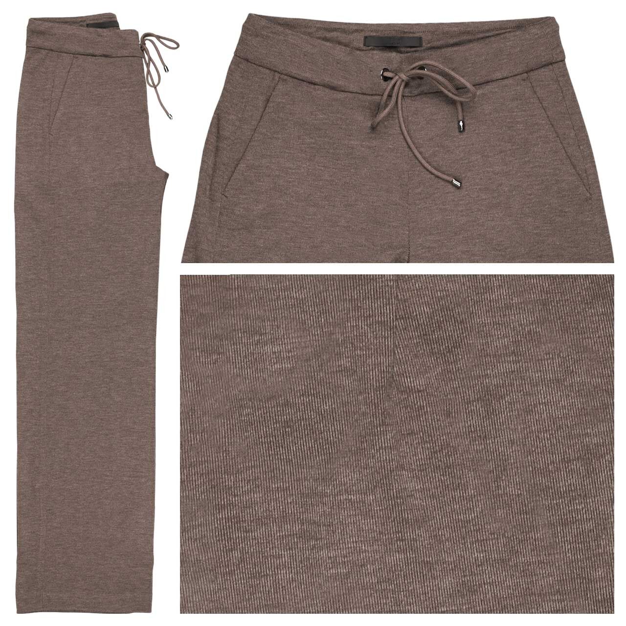 MAC Chiara Hose light tree bark brown melange modern