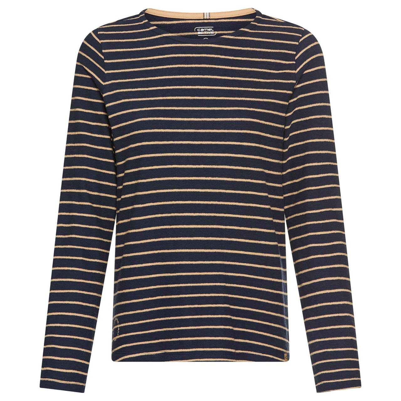 Camel active Damen Langarm Shirt ink blue stripes