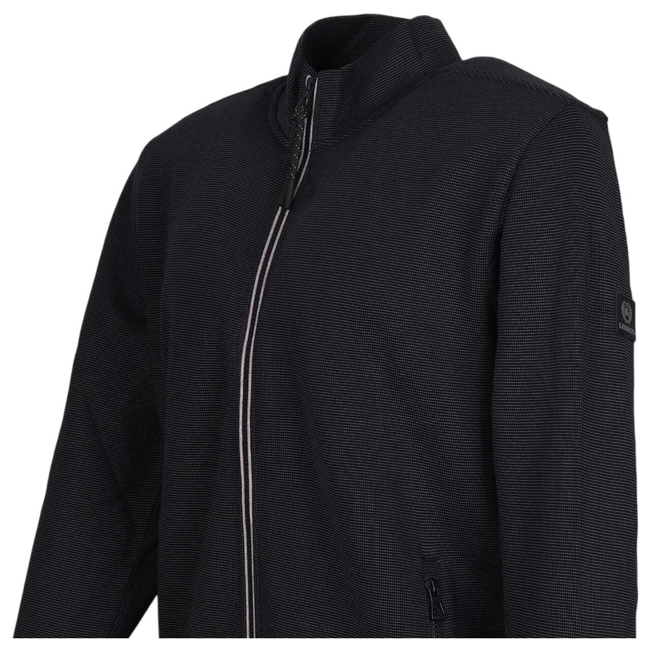 Lerros Herren Sweatjacke black structured