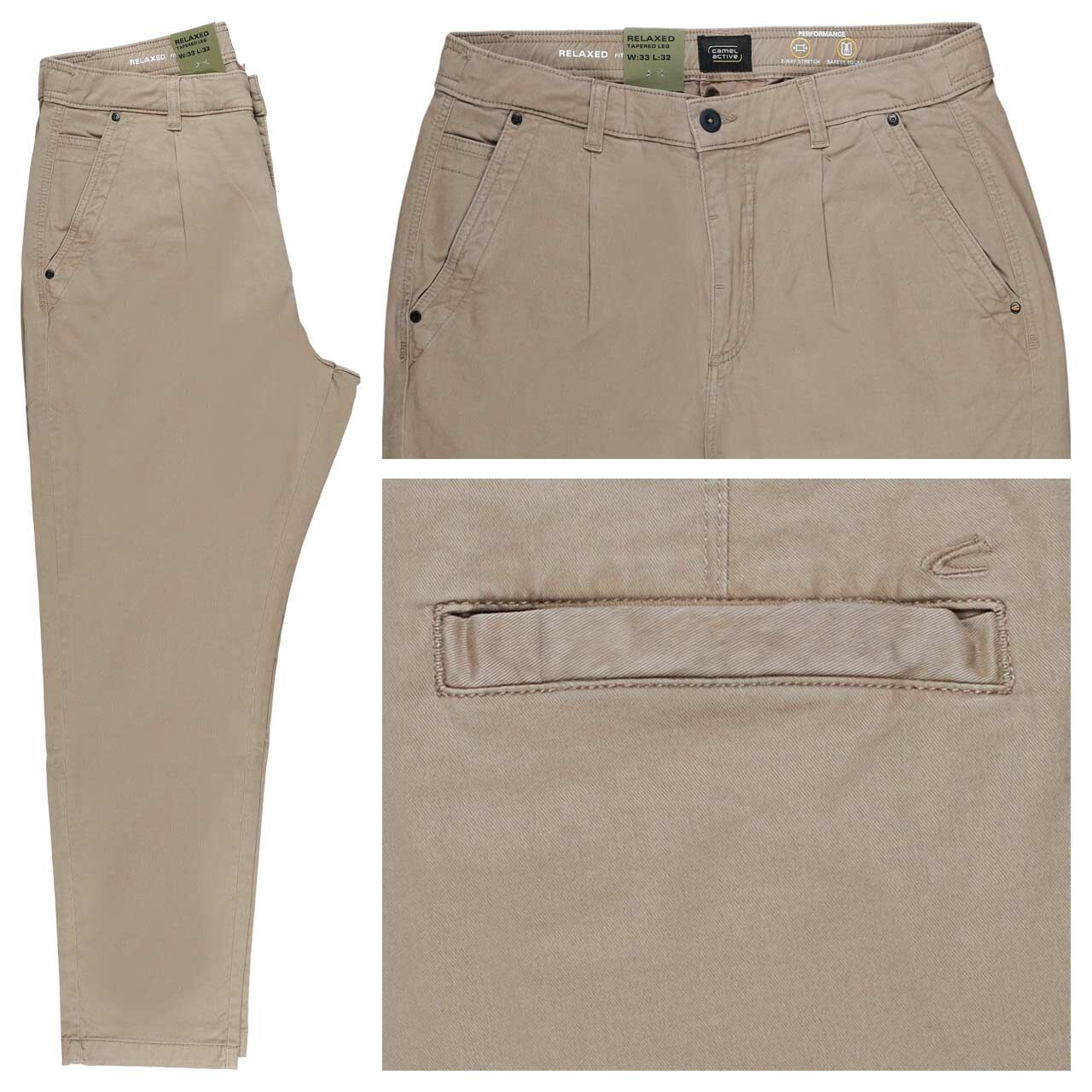 Camel active Woodstock Chino Baumwollhose desert