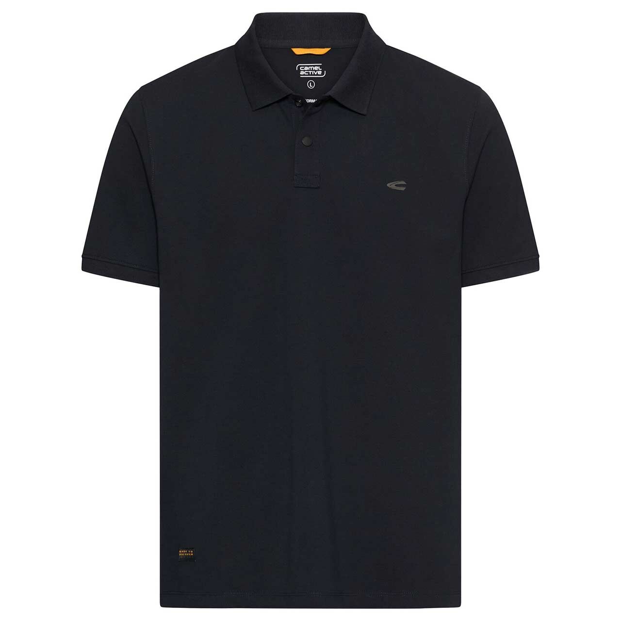 Camel active Herren Piqué Poloshirt deep dark navy