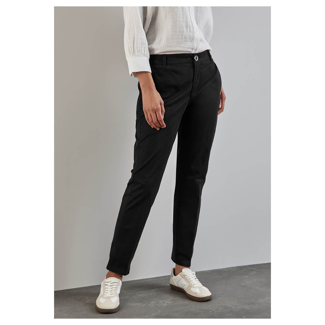 Street One Chinohose Peach Twill black