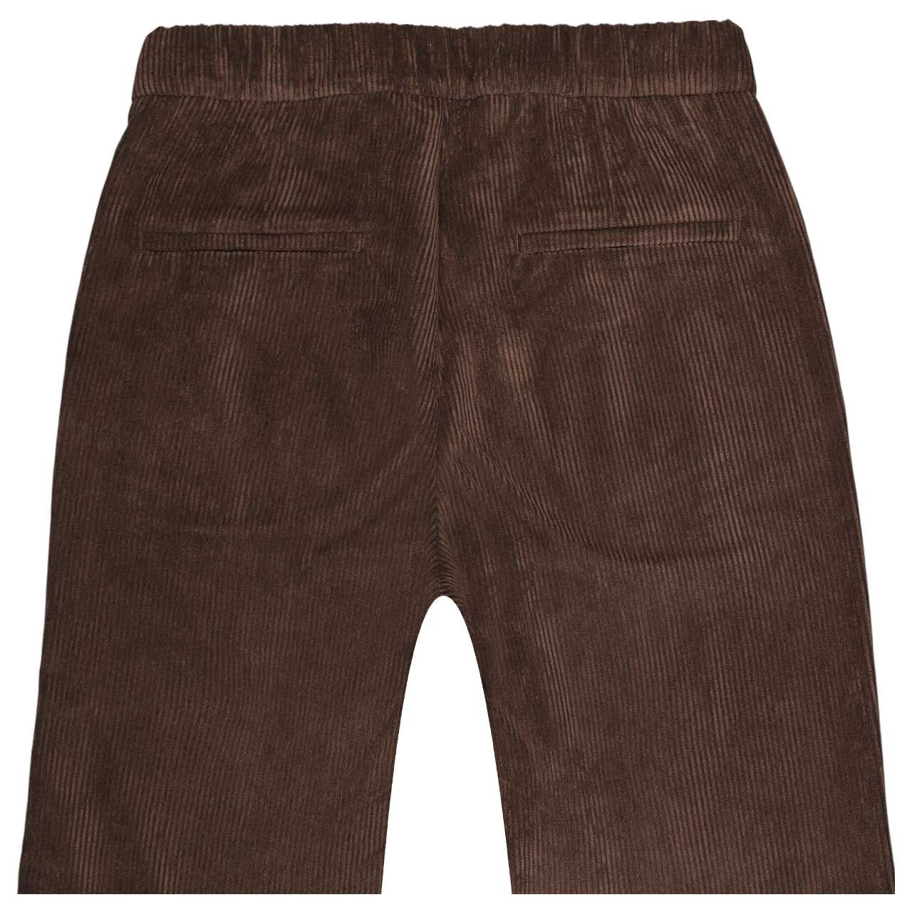 Damen Cordhose Chiara von MAC in Dunkelbraun, detaillierte Rückansicht