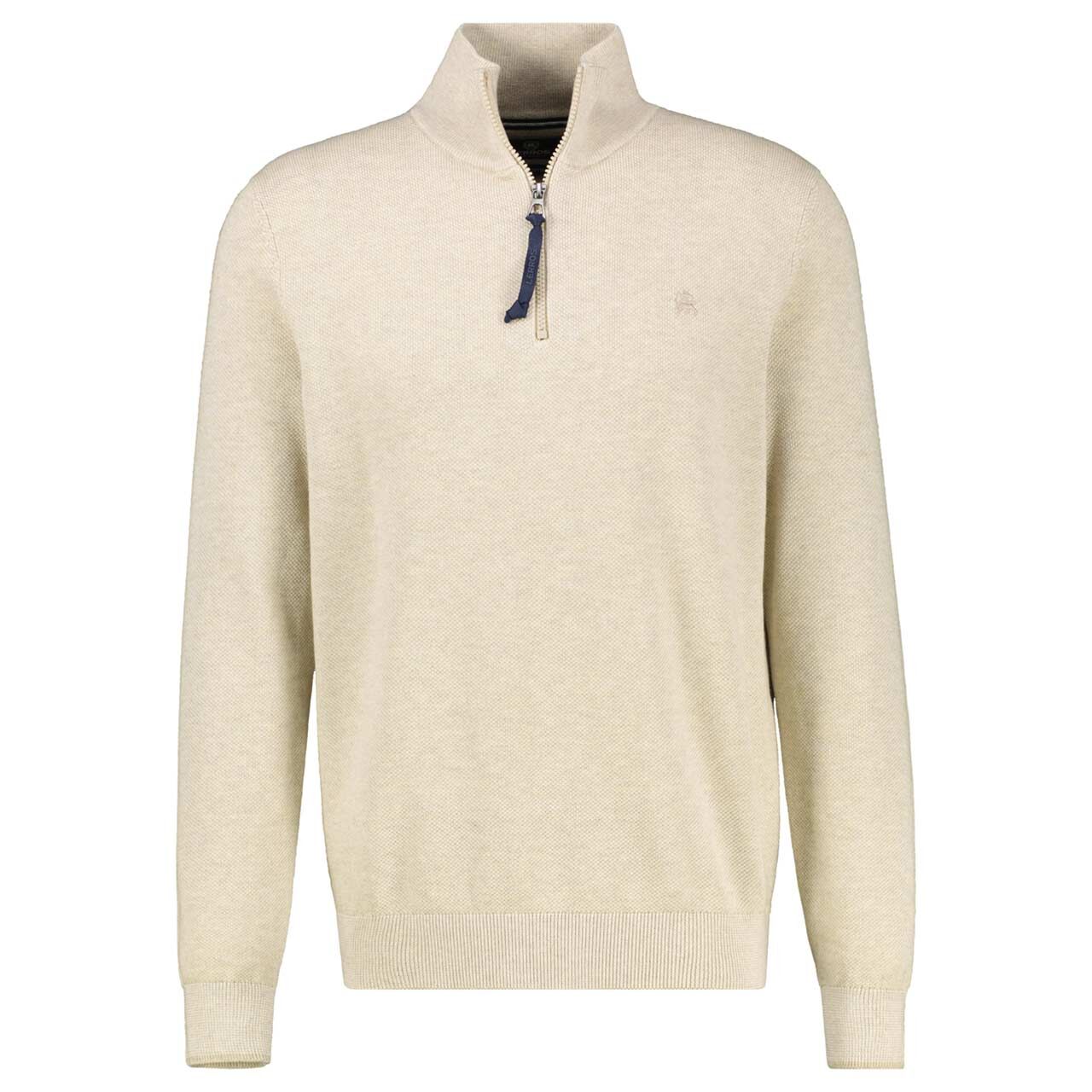 Lerros Herren Pullover Troyer light tender beige melange