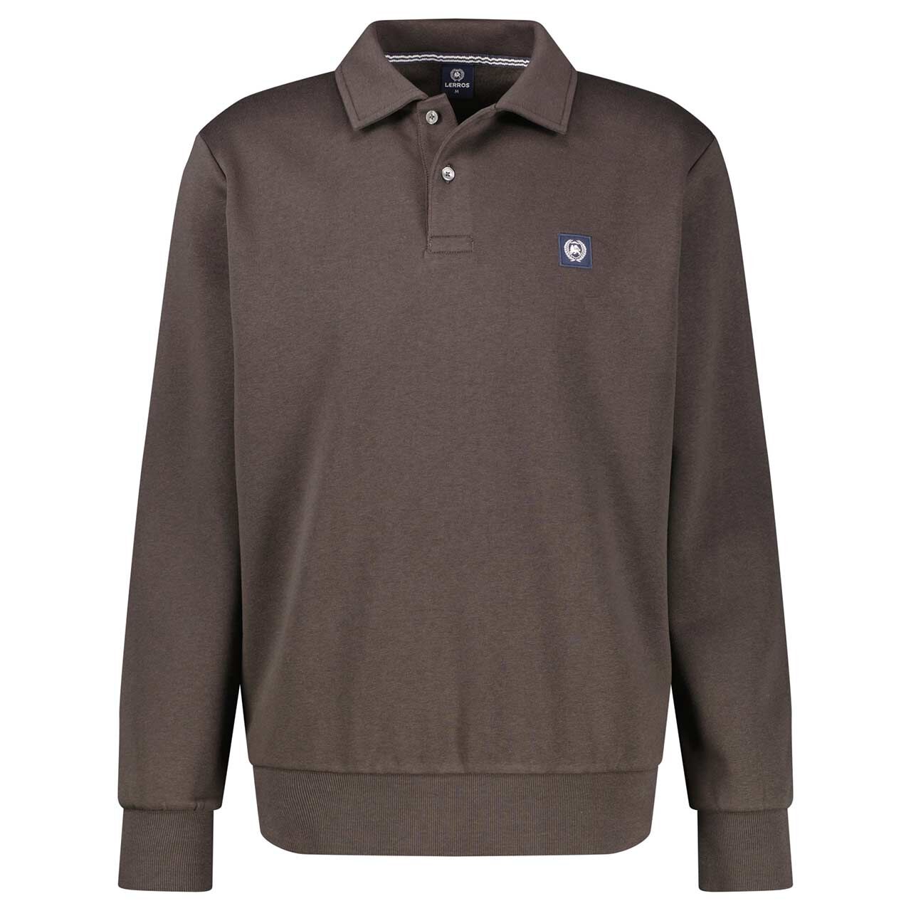 Lerros Herren Polo Sweatshirt timber brown
