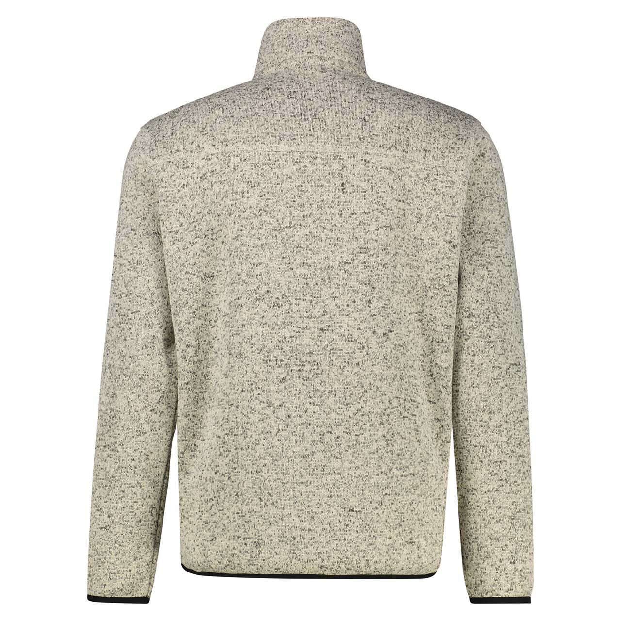 Herren Sweatjacke von Lerros in Cremeweiß meliert, Rückansicht