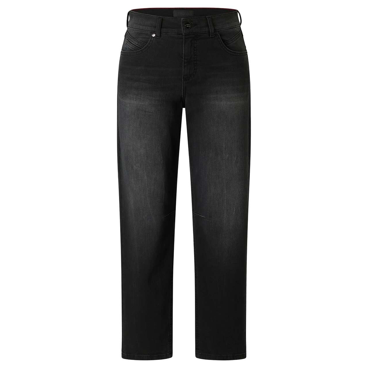 Damen Ankle Jeans Evy Barrel von Angels in Dunkelgrau angewaschen, Vorderansicht