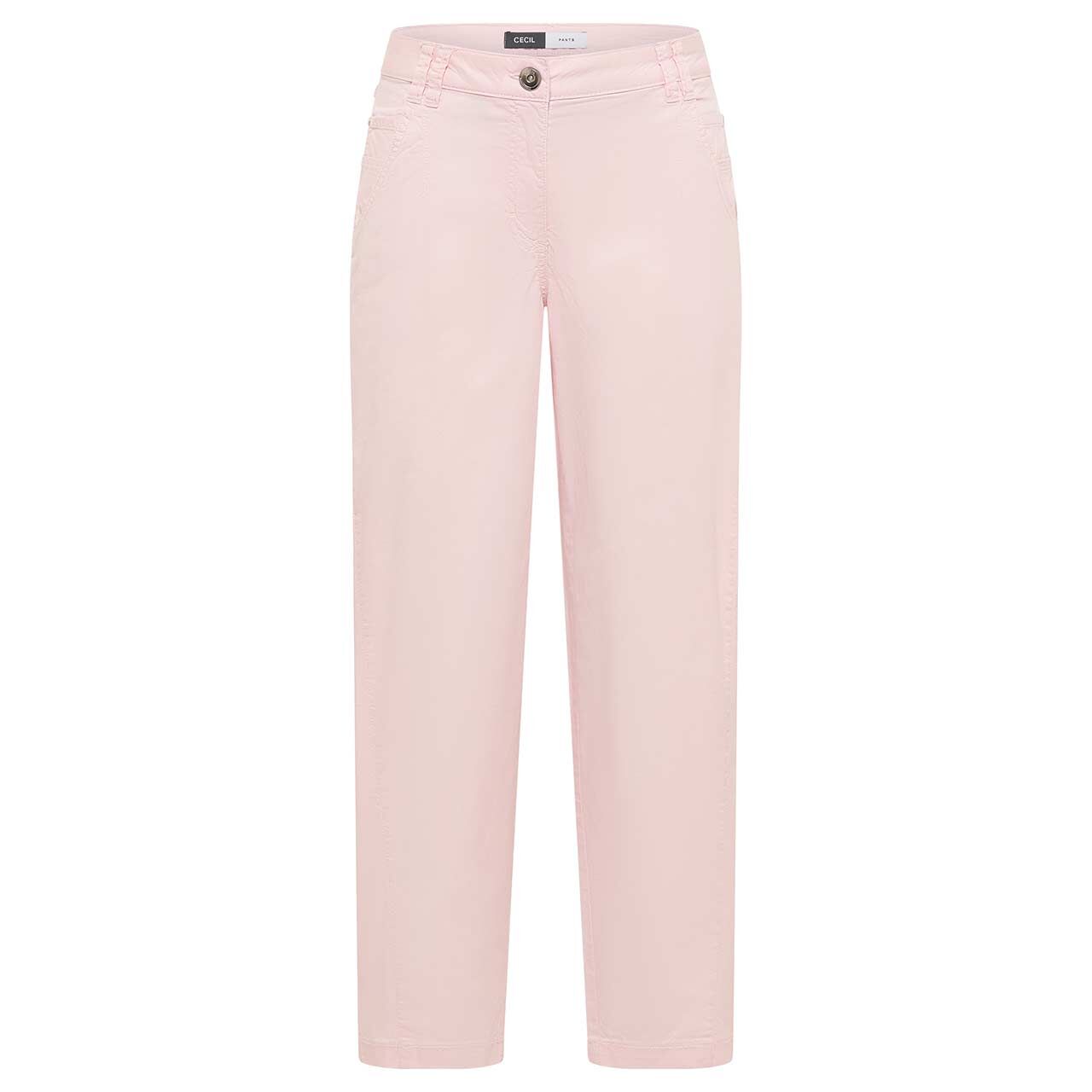 Cecil Scarlett Barrel Ankle Baumwollhose rose quartz