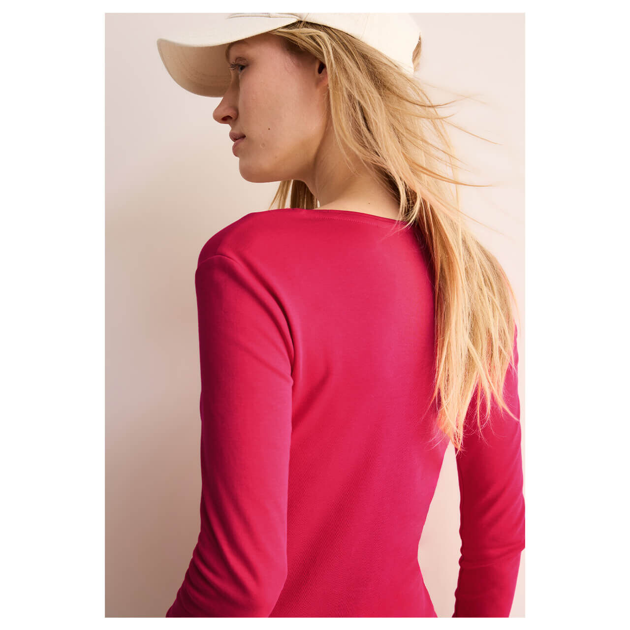 Cecil Damen Langarm Shirt Pia granita red
