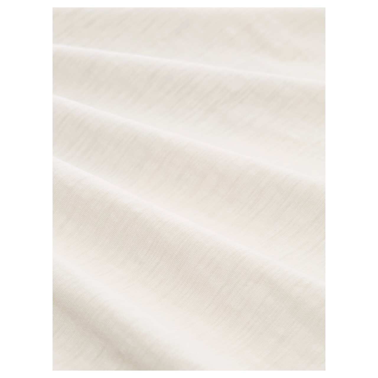 Herren T-Shirt von Tom Tailor in Cremeweiß mit Print, Detailansicht Material