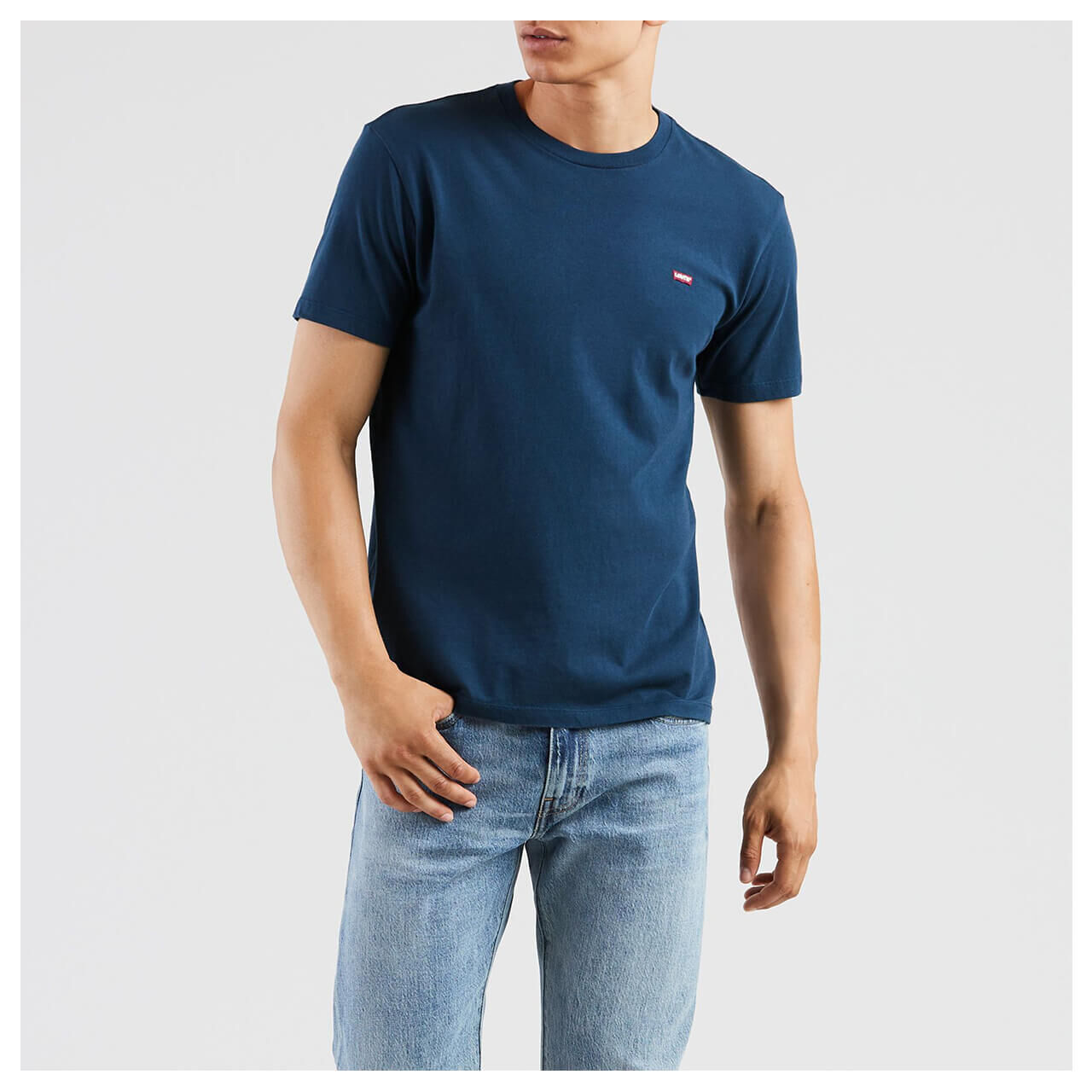 levis-herren-t-shirt-dunkelblau-0017-ansicht-vorne Levi's® T-Shirt für Herren in Dunkelblau, FarbNr.: 0017
