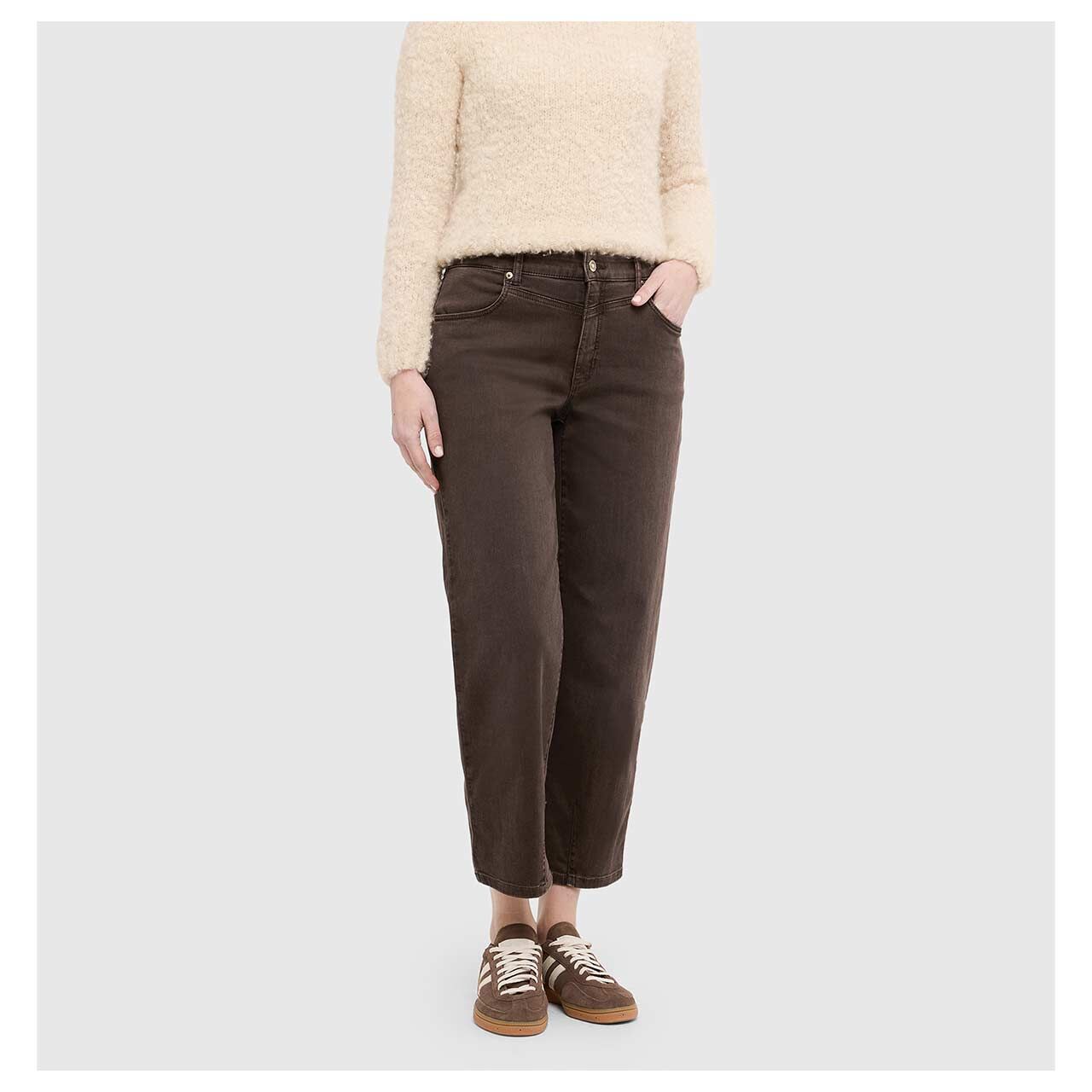 MAC Bobbie 7/8 Jeans brown stone wash