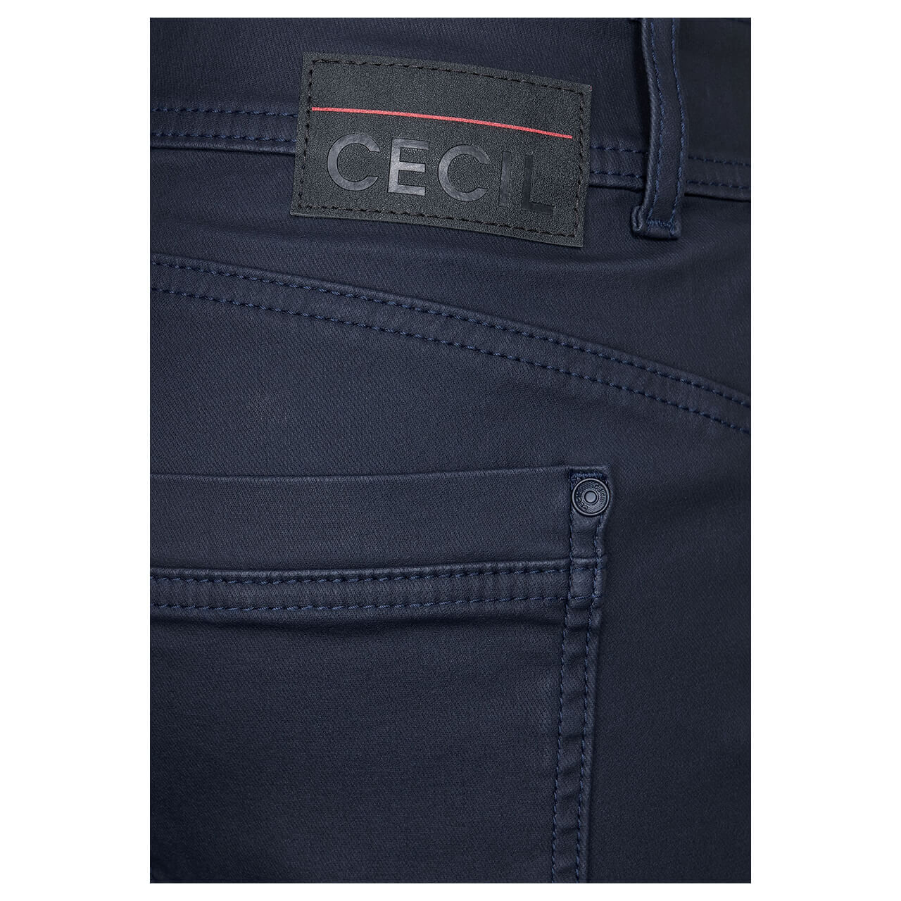 Cecil Toronto Jeans night sky blue coated 