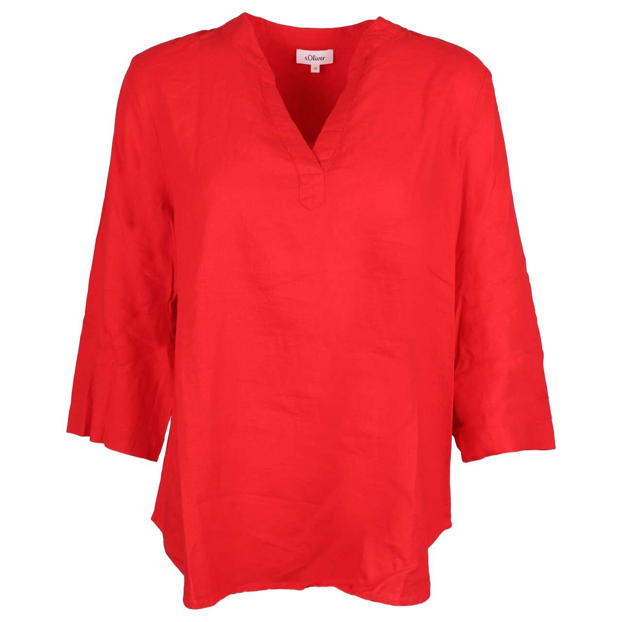 s.Oliver Damen 3/4 Arm Bluse high risk red