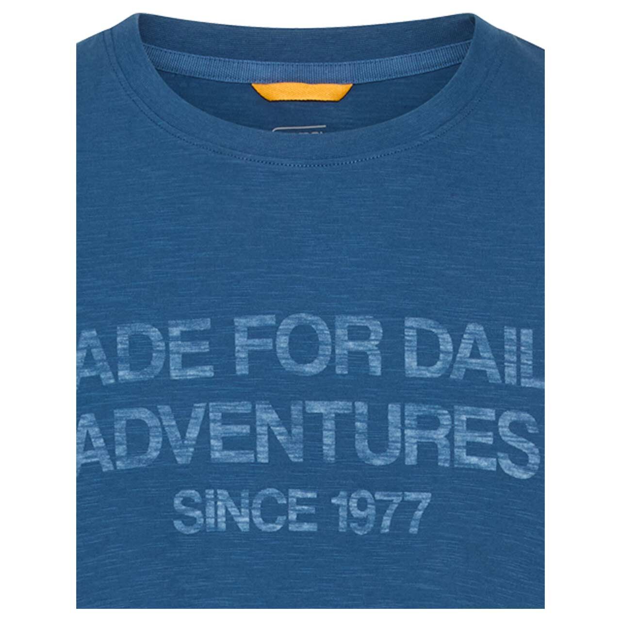 Herren T-Shirt von Camel active in Blau, detaillierte Vorderansicht