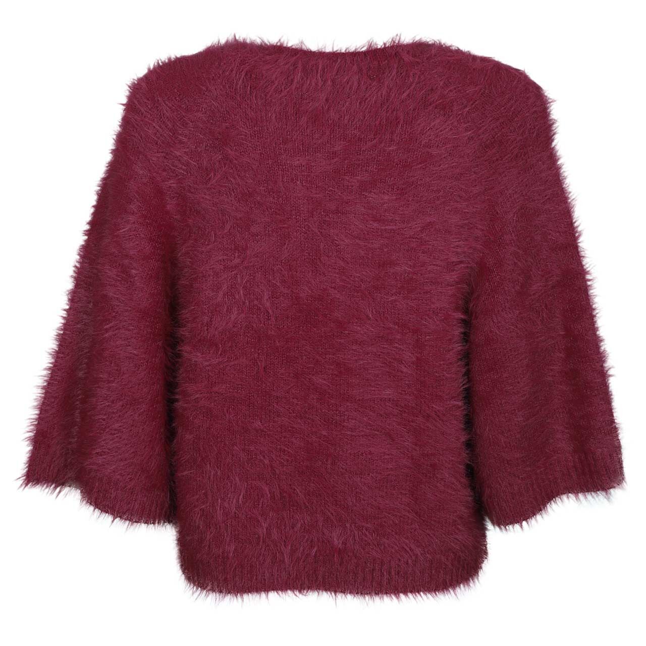 Damen Strickjacke Fuzzy Cardigan Poncho von Red Button in Lila, Rückansicht