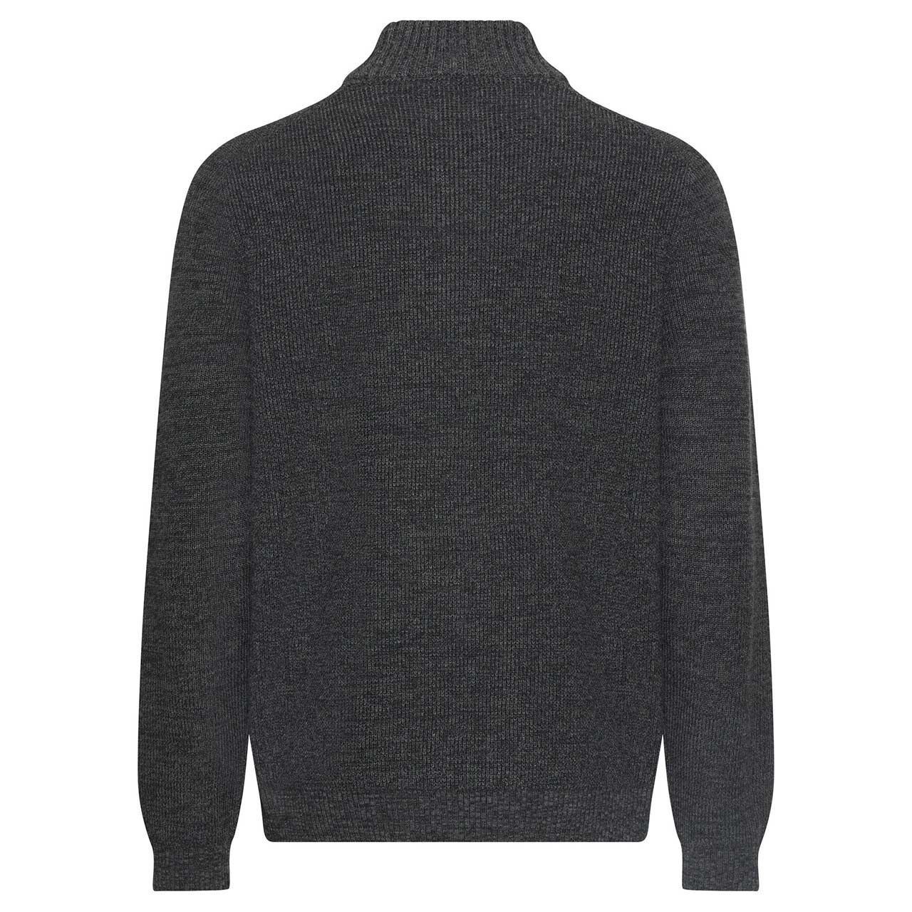 Herren Pullover Troyer von Camel active in der Farbe Dunkelgrau meliert, Rückansicht