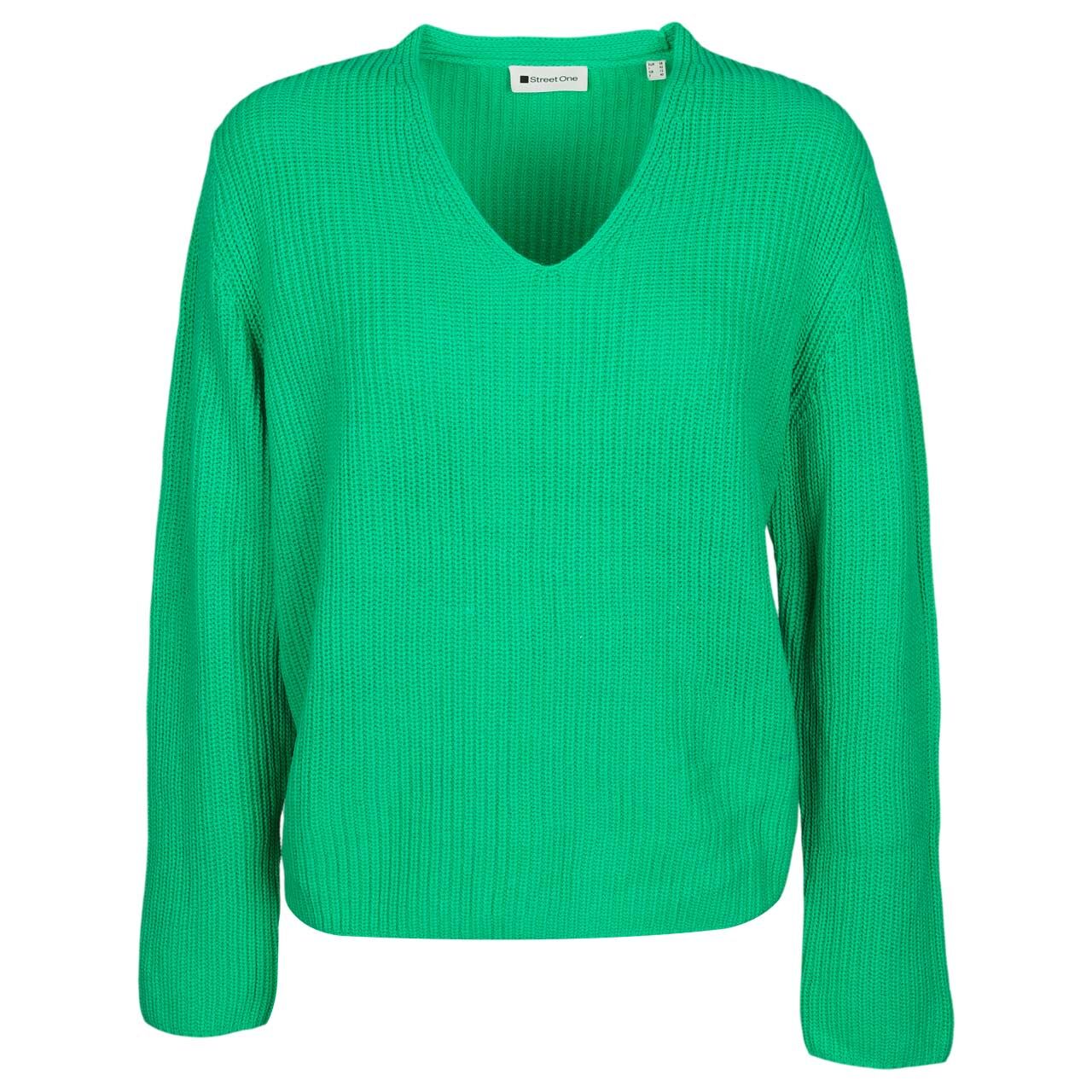 Street One Damen Pullover V-Neck Sweater arcadia green