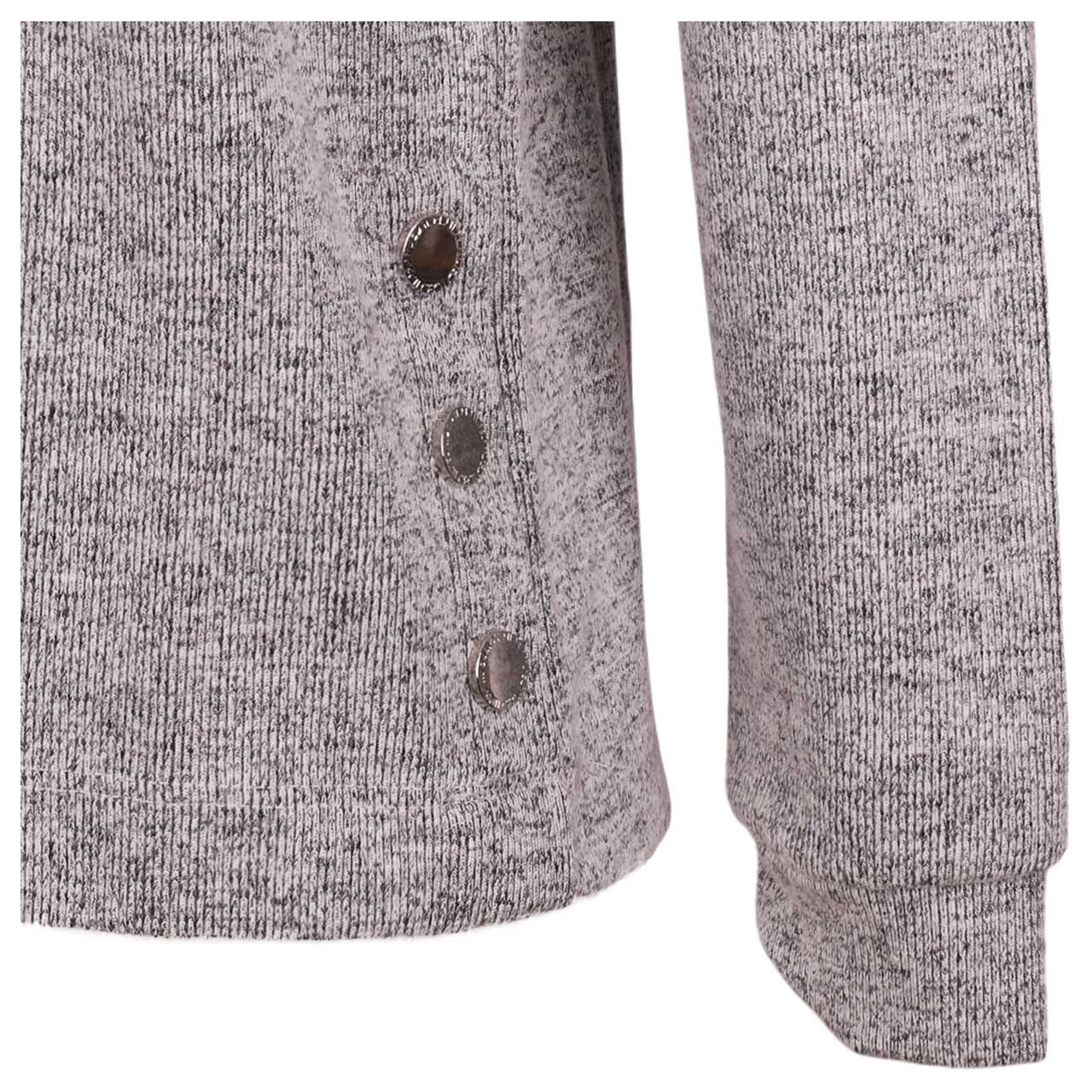 Cecil Damen Pullover Rib Button urban dark blue melange