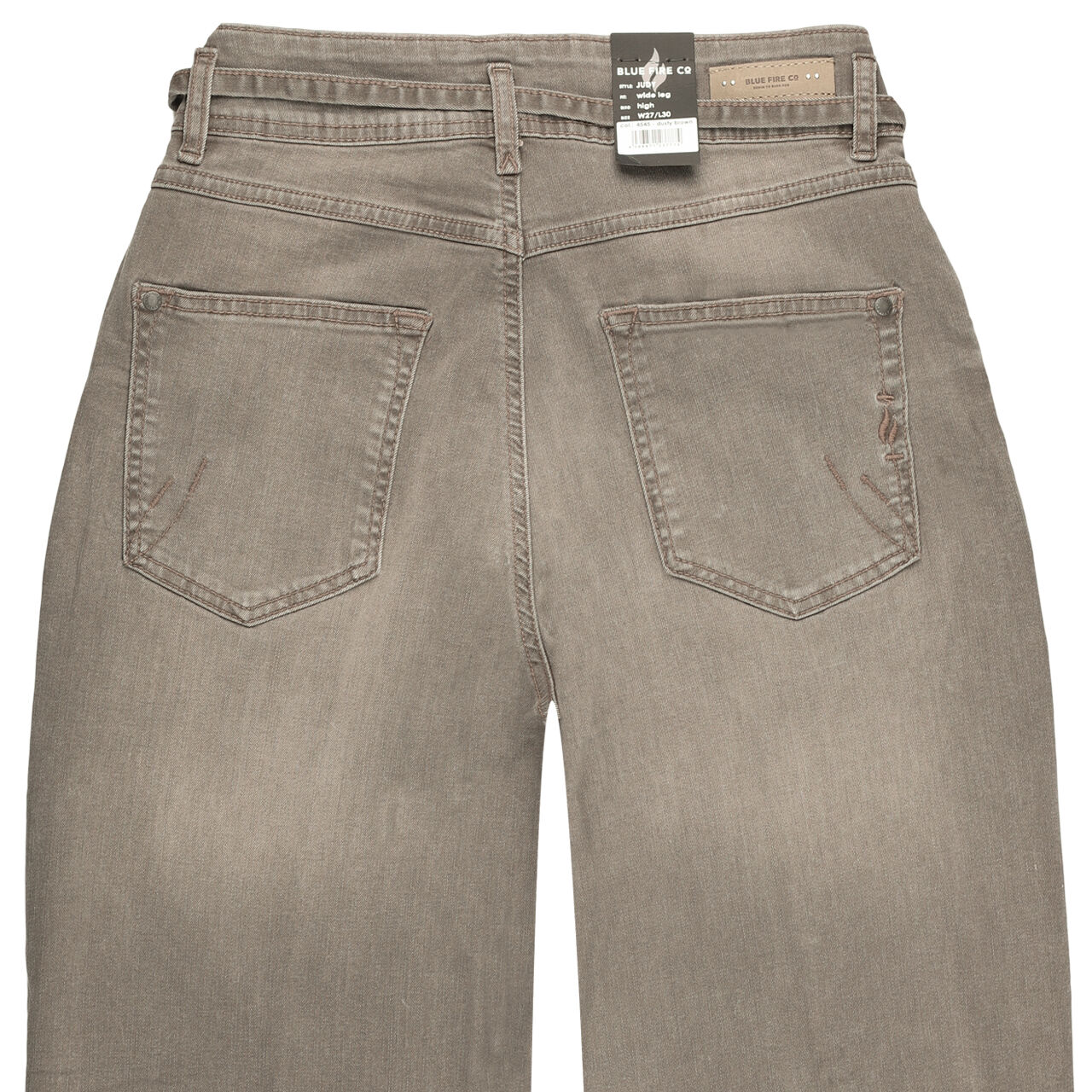 Damenjeans Judy von Blue Fire in Grau-Braun mit der Farbnummer 4545, detaillierte Rückansicht