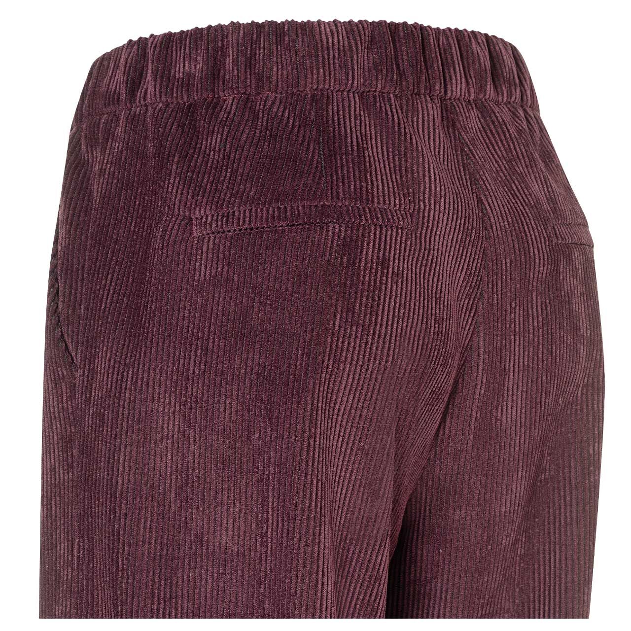 MAC Chiara Cordhose aubergine