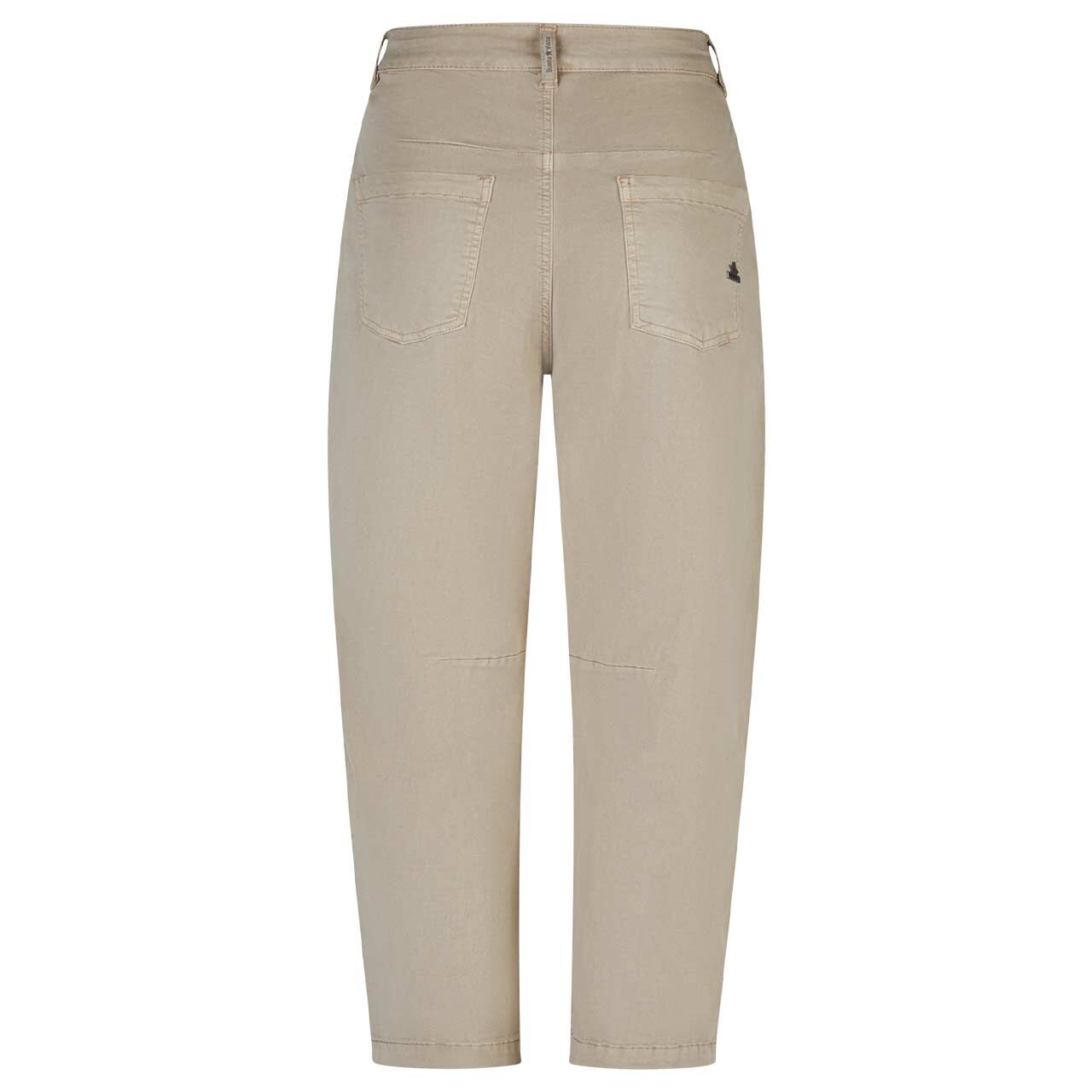 Damen Baumwollhose Barrel 7/8 Summer Twill von Buena Vista in Beige, Rückansicht