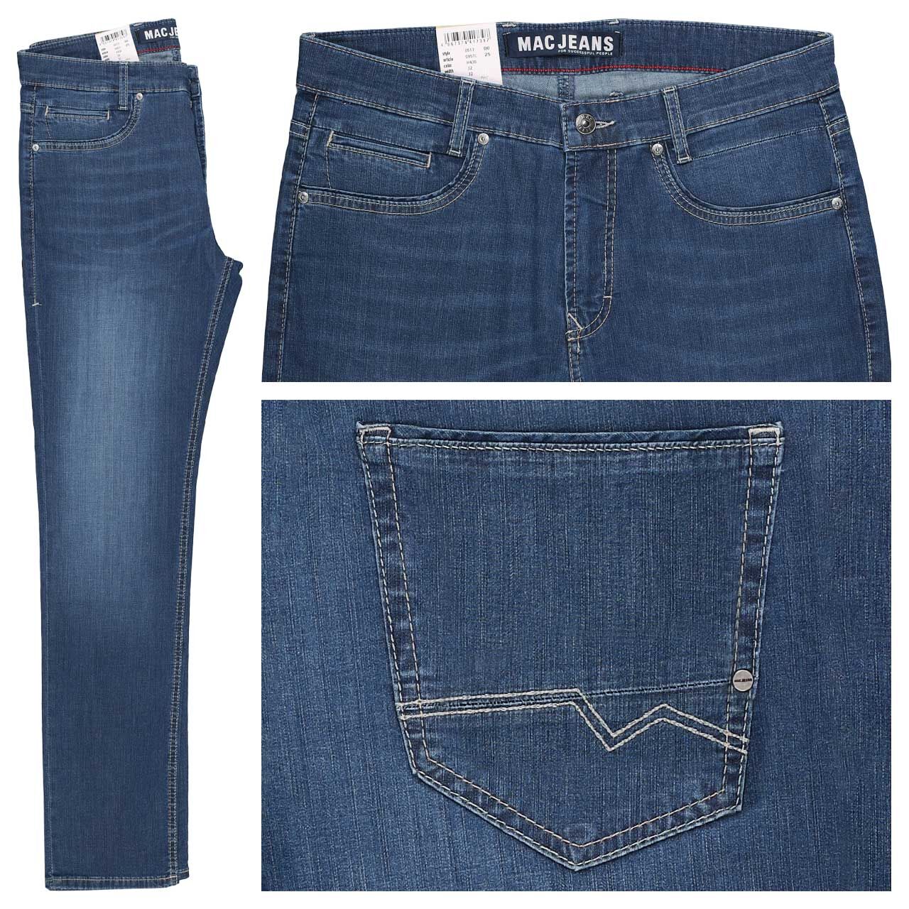 MAC Arne Pipe Jeans mid blue authentic used MAC Arne Pipe Jeans mid blue authentic used