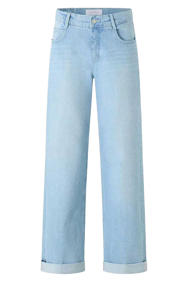 Vorderansicht der Angels Liz Damenjeans in Blau