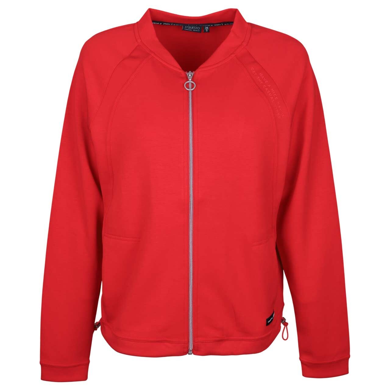 Soquesto Damen Sweatjacke apple red