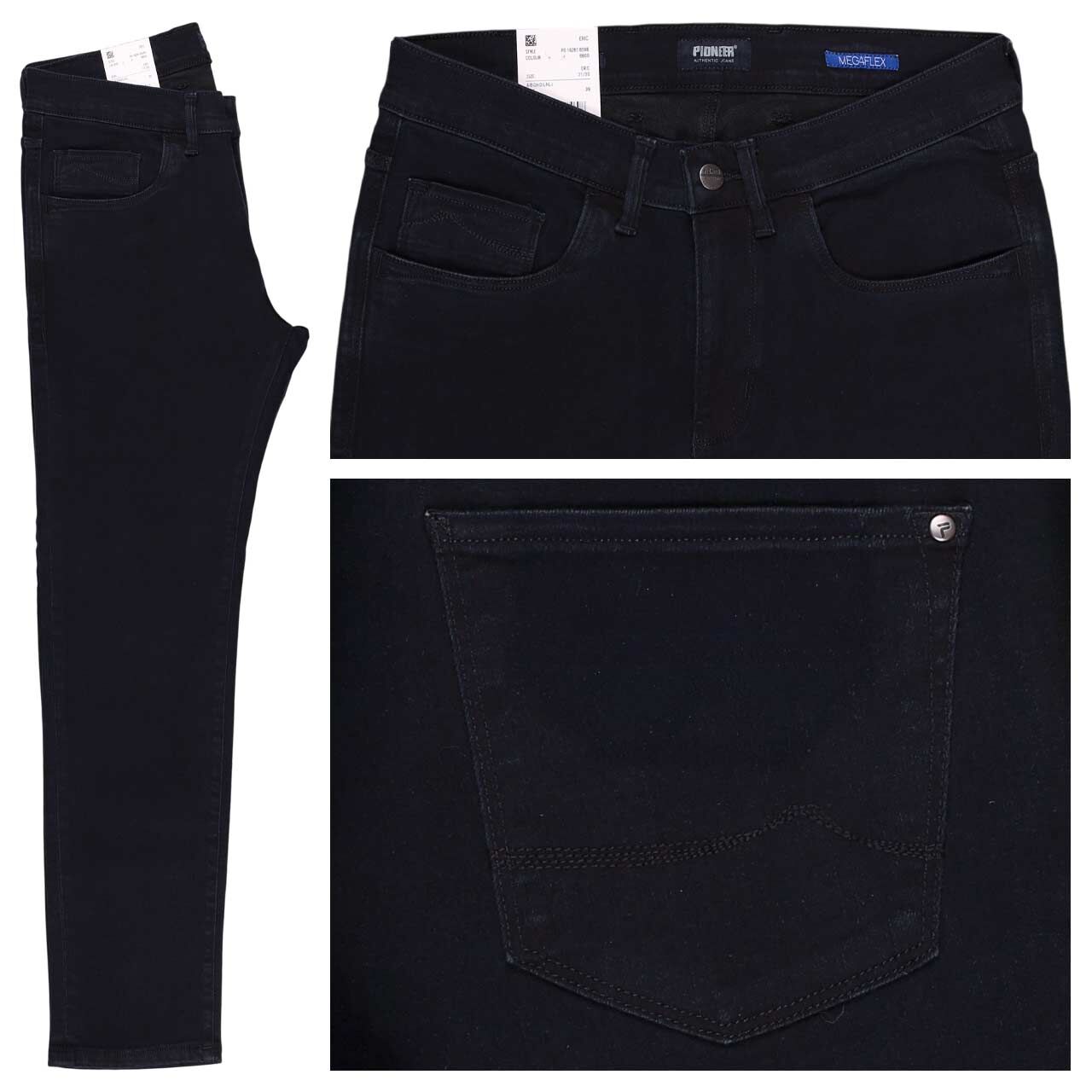 Pioneer Eric Megaflex Jeans blue black raw