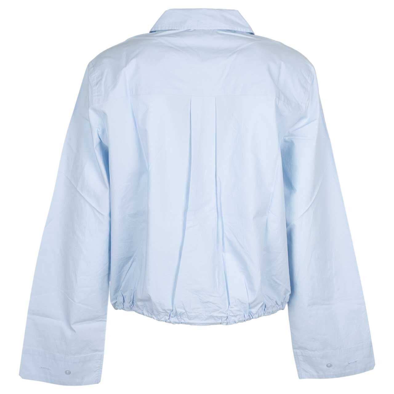Damen Langarm Bluse von s.Oliver in Hellblau, Rückansicht
