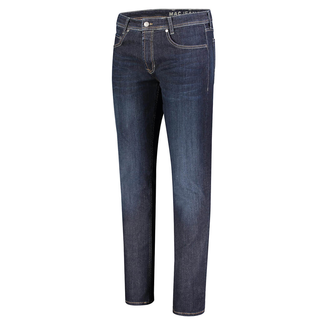 Herrenjeans Flexx von MAC in Dunkelblau verwaschen, Seitenansicht