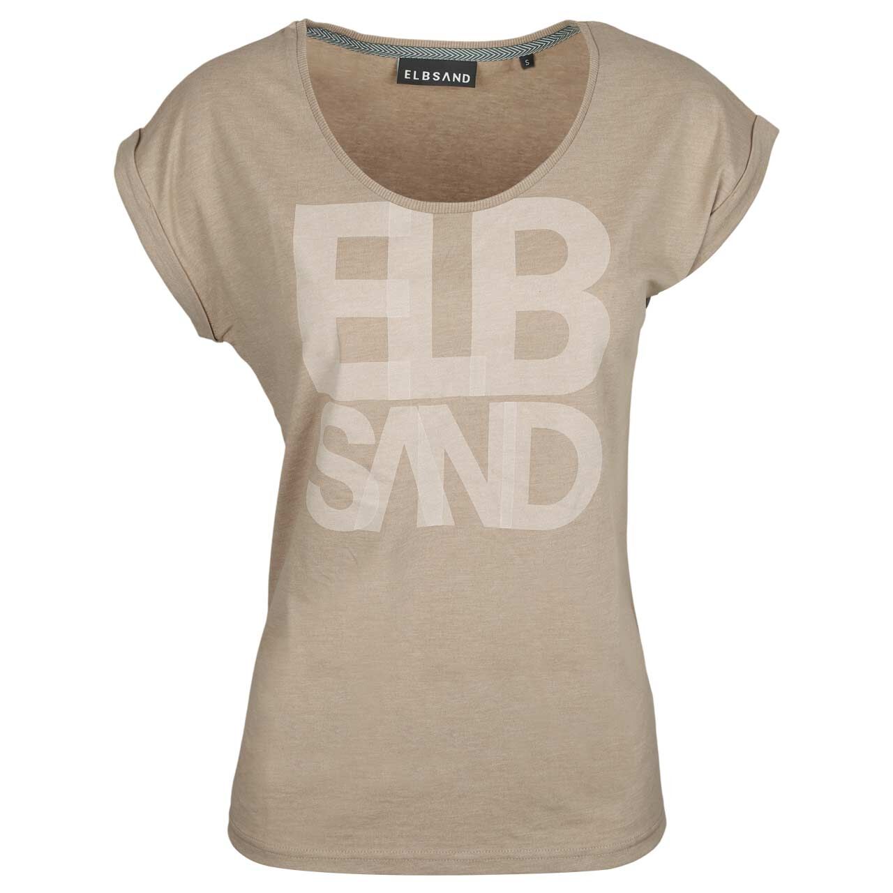 Elbsand Damen T-Shirt Eldis camel melange